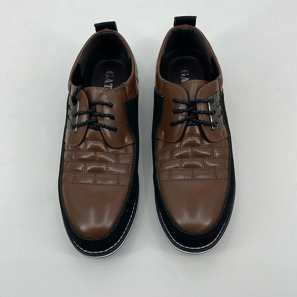 GATSBY MENS OXFORD DERBY SHOES SZ 10/43 LIKE NEW, PREOWNED